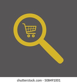  Cart  icon. Flat design.