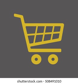  Cart  icon. Flat design.
