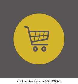  Cart  icon. Flat design.