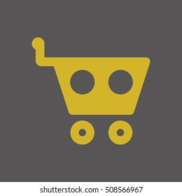   Cart  icon. Flat design.