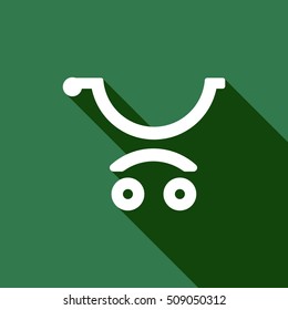  Cart  icon. Flat design.