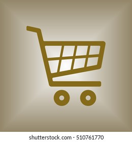  Cart  icon. Flat design.