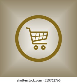  Cart  icon. Flat design.