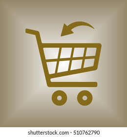  Cart  icon. Flat design.