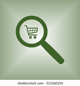  Cart  icon. Flat design.