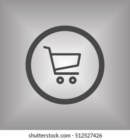  Cart  icon. Flat design.