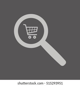  Cart  icon. Flat design.