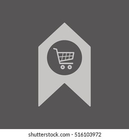  Cart  icon. Flat design.