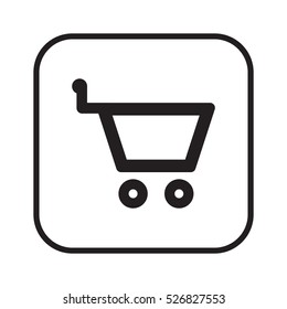   Cart  icon. Flat design.