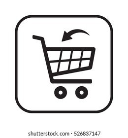  Cart  icon. Flat design.