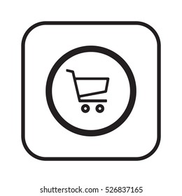  Cart  icon. Flat design.
