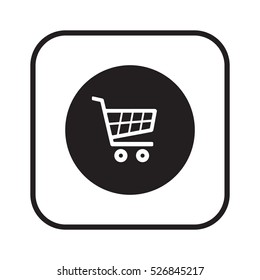  Cart  icon. Flat design.