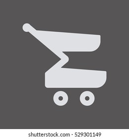  Cart  icon. Flat design.