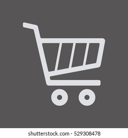  Cart  icon. Flat design.