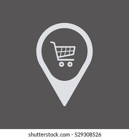  Cart  icon. Flat design.