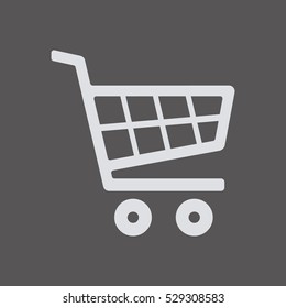  Cart  icon. Flat design.