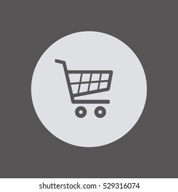  Cart  icon. Flat design.