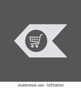 Cart  icon. Flat design.