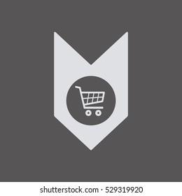  Cart  icon. Flat design.