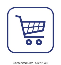 Cart  icon. Flat design.
