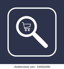  Cart  icon. Flat design.