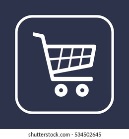  Cart  icon. Flat design.
