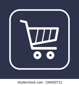  Cart  icon. Flat design.