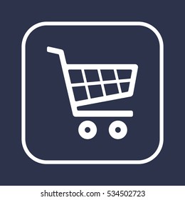  Cart  icon. Flat design.