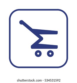   Cart  icon. Flat design.