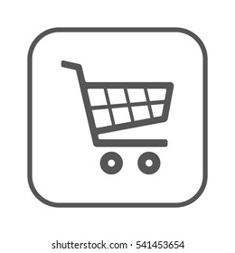 Cart  icon. Flat design.
