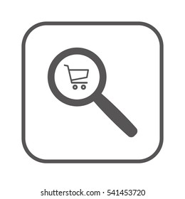  Cart  icon. Flat design.