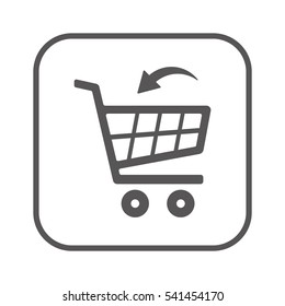  Cart  icon. Flat design.