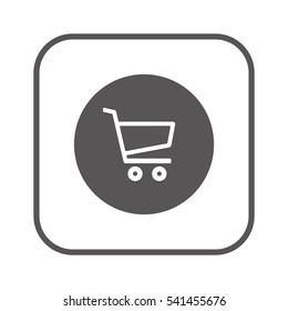  Cart  icon. Flat design.