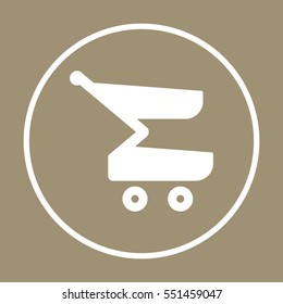  Cart  icon. Flat design.