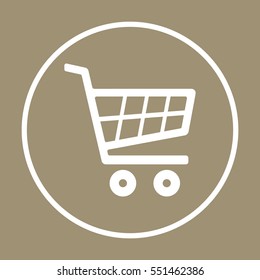  Cart  icon. Flat design.