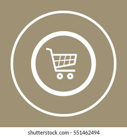  Cart  icon. Flat design.