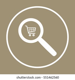  Cart  icon. Flat design.