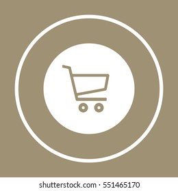  Cart  icon. Flat design.