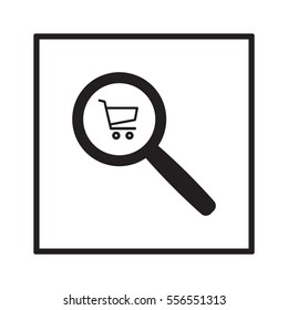  Cart  icon. Flat design.