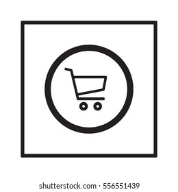  Cart  icon. Flat design.