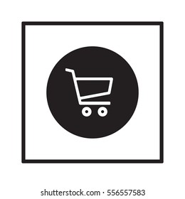  Cart  icon. Flat design.