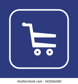   Cart  icon. Flat design.