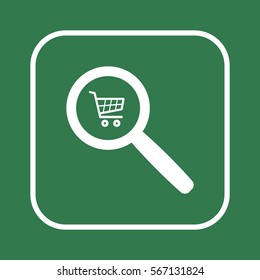  Cart  icon. Flat design.