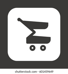  Cart  icon. Flat design.