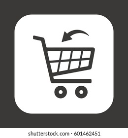  Cart  icon. Flat design.