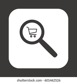  Cart  icon. Flat design.