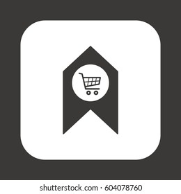  Cart  icon. Flat design.