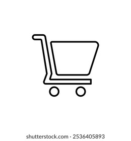 cart icon Flat logo isolated symbol