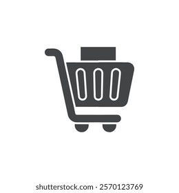 cart icon Flat logo set collection