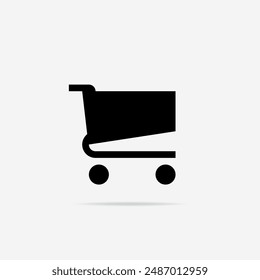 Cart icon flat. Vector Cart symbol